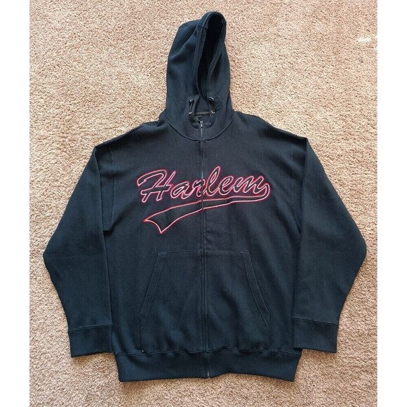 New York Hoodie Men's Size Medium Black Full Zip Vintage - Picture 1 of 8